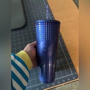 Starbucks Cobalt Blue Grid Cold Cup Venti (24 oz)